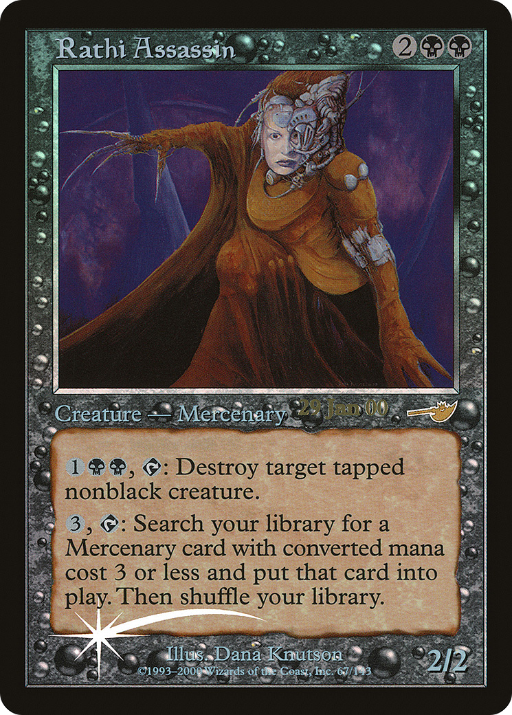 Rathi Assassin (PRE-067) - Nemesis Promos (Prerelease) Foil