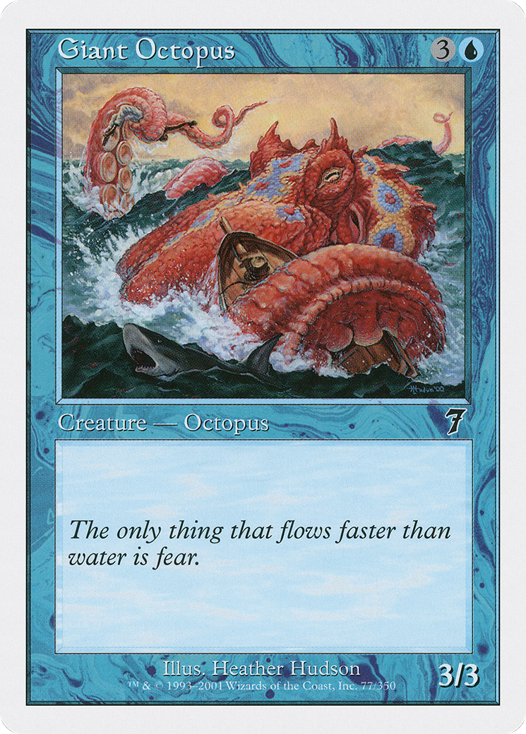 Giant Octopus (7ED-077) - Seventh Edition