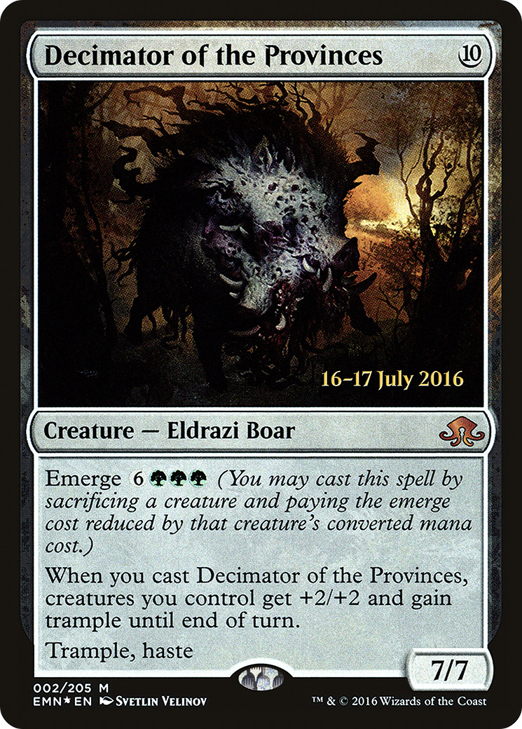 Decimator of the Provinces (PRE-02S) - Eldritch Moon Promos (Prerelease) Foil