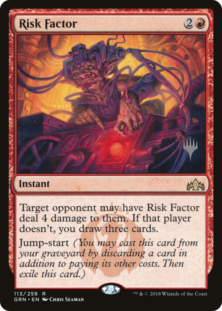 Risk Factor (PPM20-113P) - Guilds of Ravnica Promos (Promo Pack) Foil