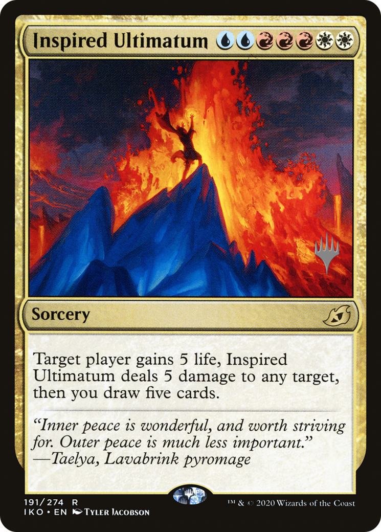 Inspired Ultimatum (PPIKO-191P) - Ikoria: Lair of Behemoths Promos (Promo Pack) Foil