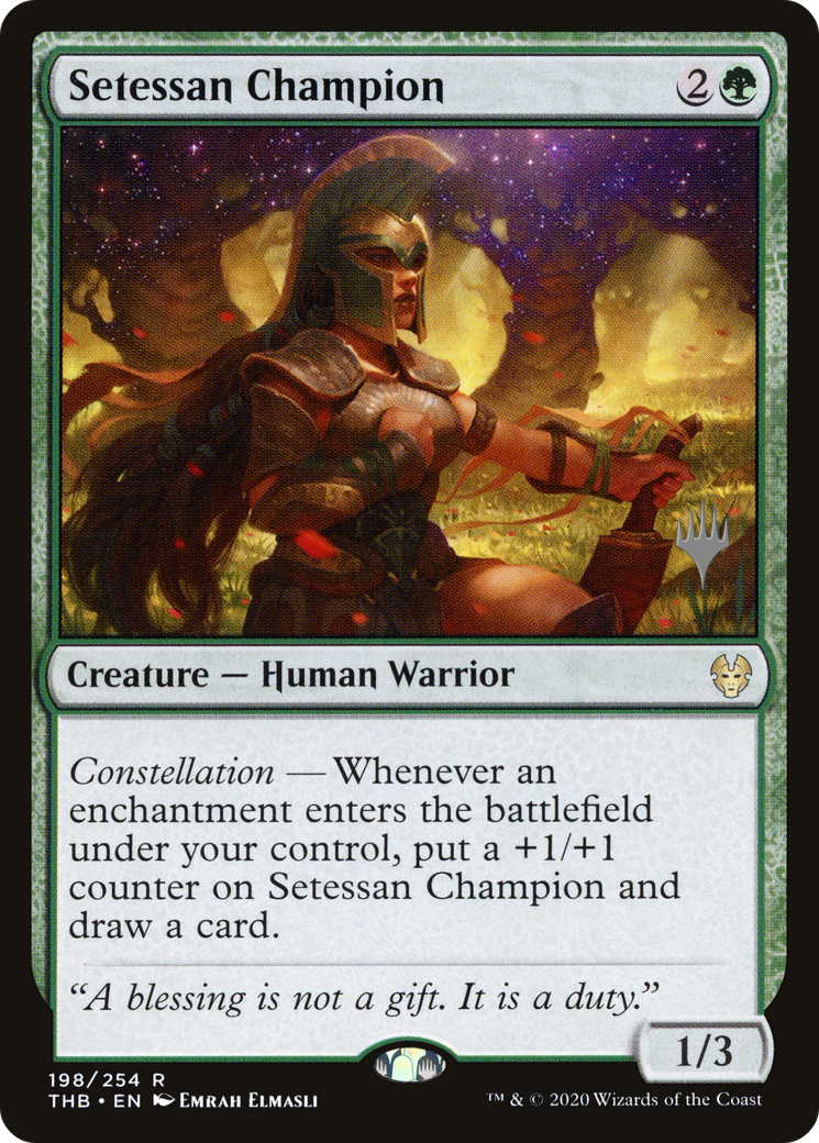 Setessan Champion (PPTHB-198) - Theros Beyond Death Promos Foil (Promo Pack)