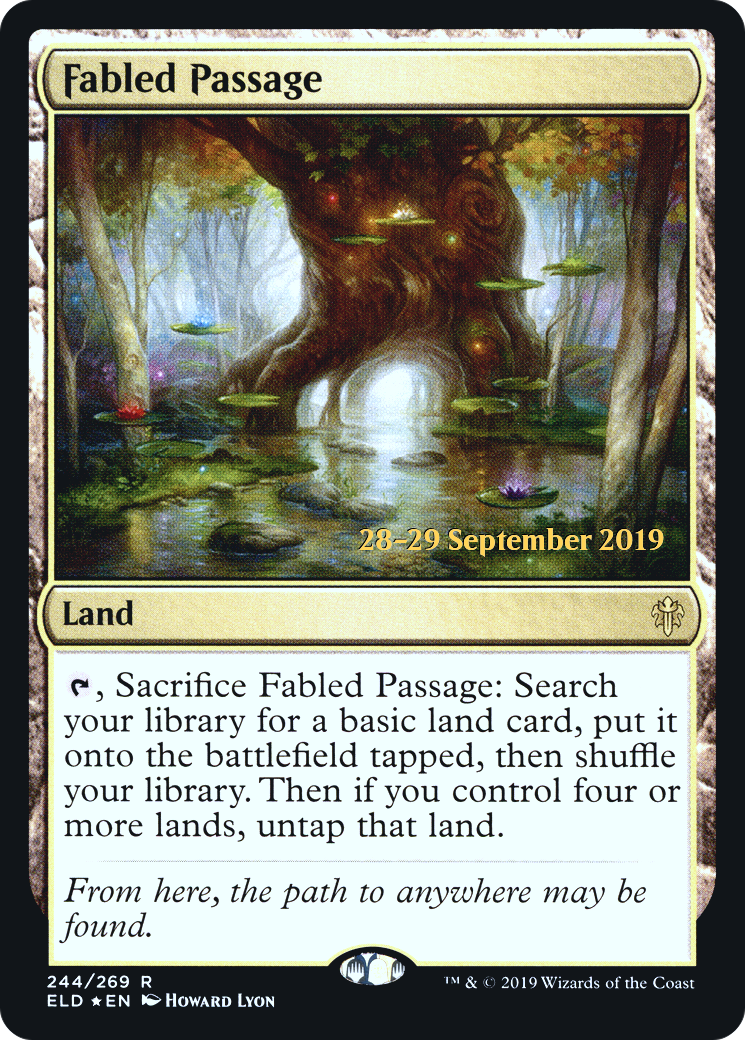 Fabled Passage (PRE-244S) - Throne of Eldraine Promos (Prerelease) Foil