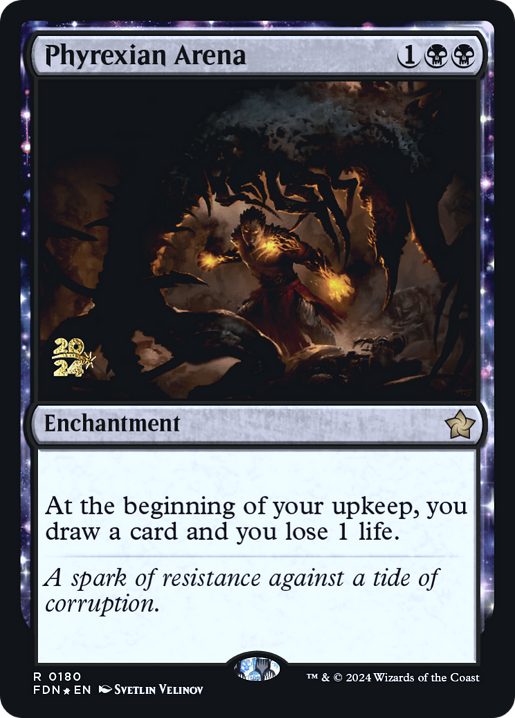 Phyrexian Arena (FDN) (PRE-180) - Foundations Promos Foil