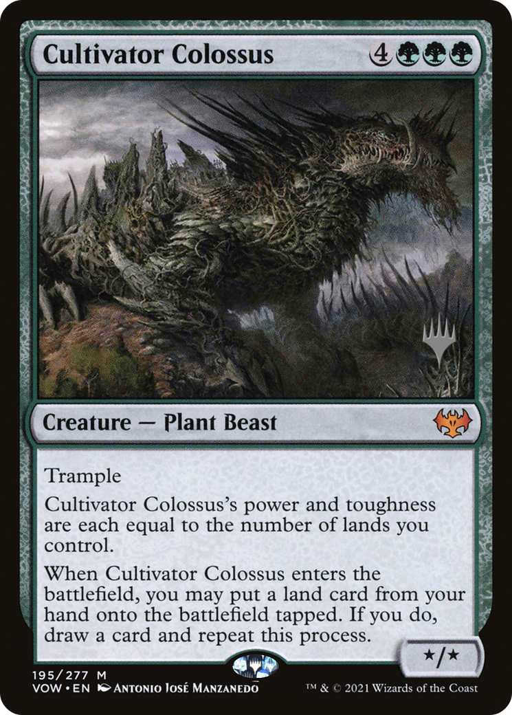 Cultivator Colossus (PPDMU-195P) - Innistrad: Crimson Vow Promos (Promo Pack) Foil