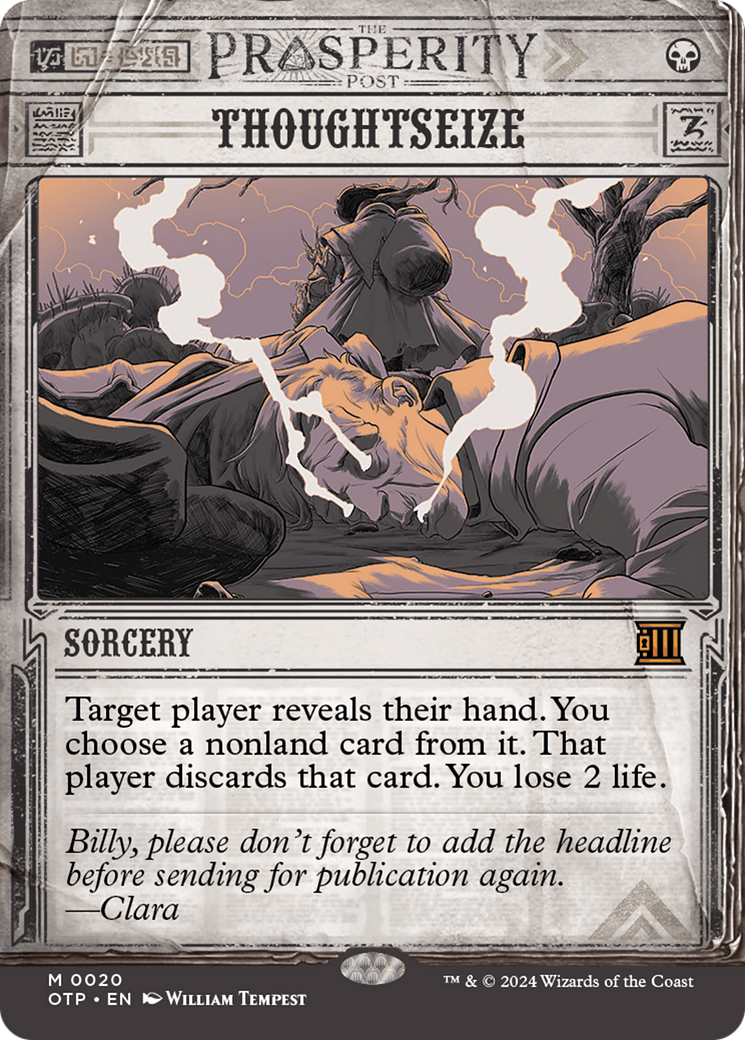 Thoughtseize (Borderless)(OTP-020) - Breaking News: (Showcase)