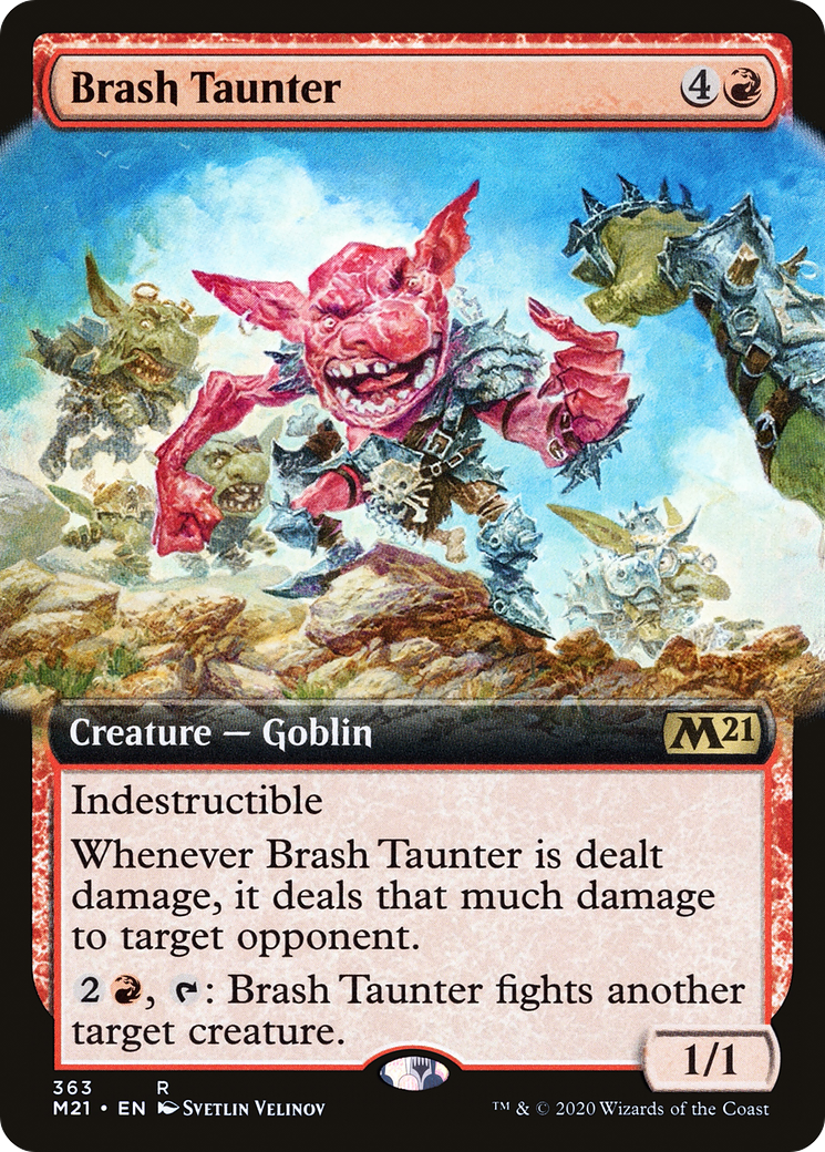 Brash Taunter (M21-363) - Core Set 2021: (Extended Art) Foil