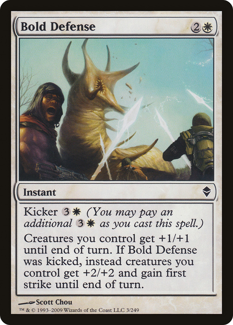 Bold Defense (ZEN-003) - Zendikar Foil