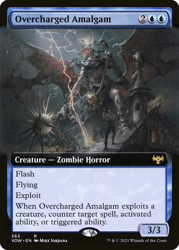 Overcharged Amalgam (VOW-363) - Innistrad: Crimson Vow: (Extended Art)
