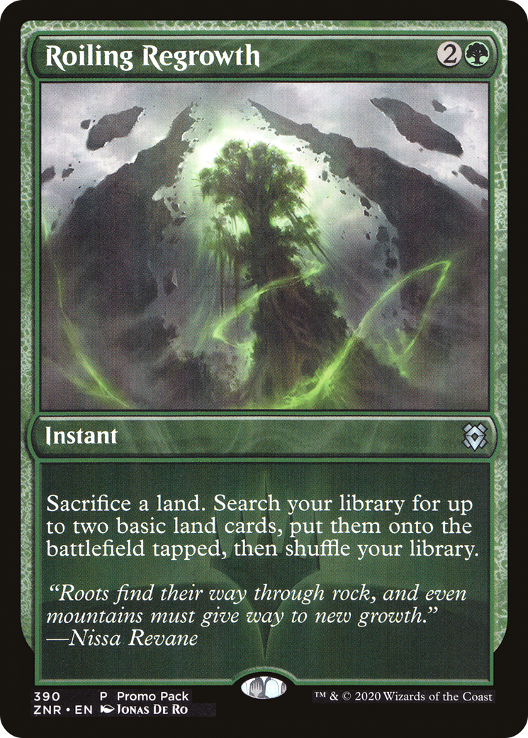 Roiling Regrowth (PPZNR-390) - Zendikar Rising (Promo Pack)