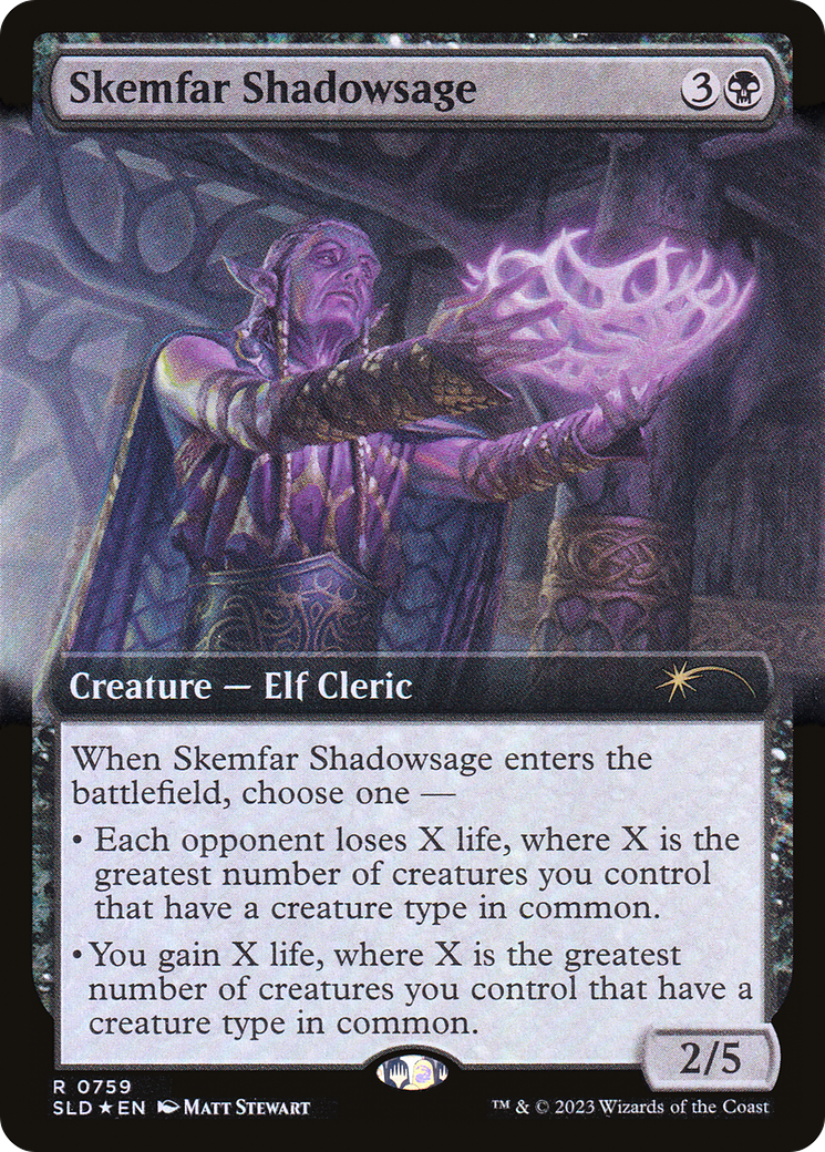Skemfar Shadowsage (SLD-759) - Secret Lair Drop: (Extended Art) Foil
