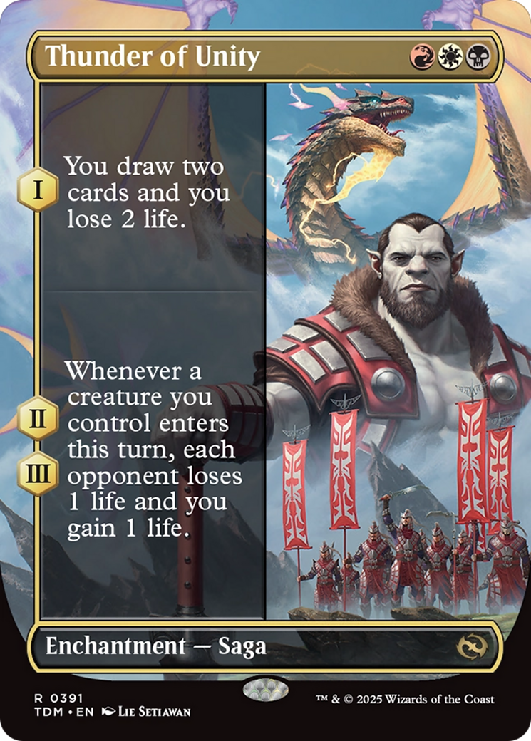 Thunder of Unity (Borderless) (TDM-391) - Tarkir: Dragonstorm (Borderless)