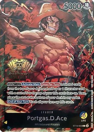 (ST13-002) Portgas.D.Ace (2nd Anniversary Tournament) - One Piece Promotion Cards Foil