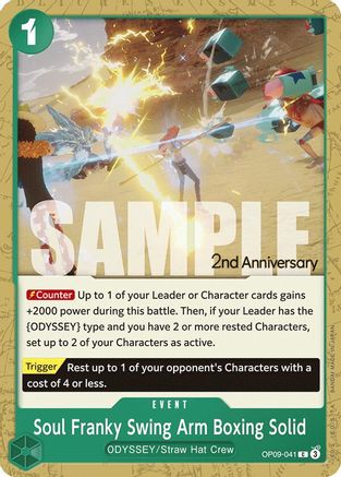 (OP09-041) Soul Franky Swing Arm Boxing Solid - Emperors in the New World: 2nd Anniversary Tournament Cards Normal