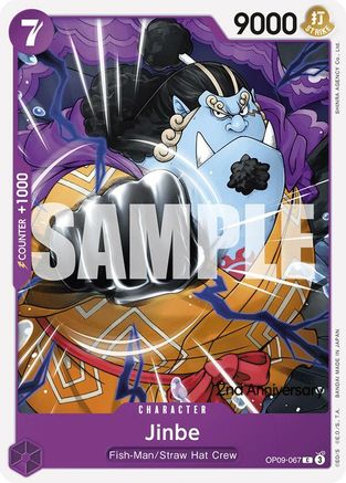 (OP09-067) Jinbe - Emperors in the New World: 2nd Anniversary Tournament Cards Normal