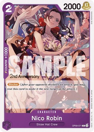 (OP09-071) Nico Robin (071) - Emperors in the New World: 2nd Anniversary Tournament Cards Normal