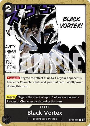 (OP09-097) Black Vortex - Emperors in the New World: 2nd Anniversary Tournament Cards Normal
