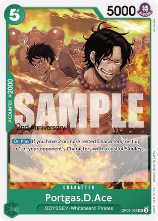 (OP09-035) Portgas.D.Ace - Emperors in the New World: 2nd Anniversary Tournament Cards Normal