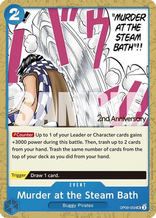 (OP09-059) Murder at the Steam Bath - Emperors in the New World: 2nd Anniversary Tournament Cards Normal