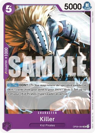 (OP09-064) Killer - Emperors in the New World: 2nd Anniversary Tournament Cards Normal
