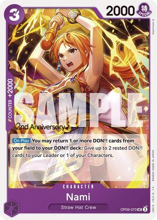(OP09-070) Nami (070) - Emperors in the New World: 2nd Anniversary Tournament Cards Normal