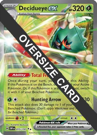 Decidueye ex (15/197) - Jumbo Cards Holofoil - Double Rare