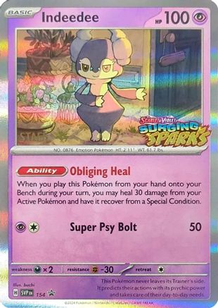 Indeedee (Staff) (154) - SV Scarlet & Violet Promo Cards Holofoil - Promo