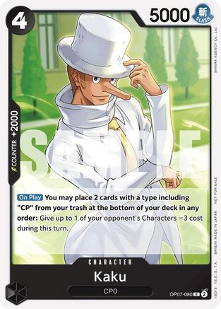 (OP07-080) Kaku (Tournament Pack 2025 Vol. 1) - One Piece Promotion Cards Normal