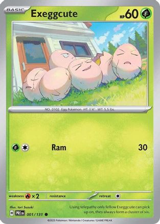 Exeggcute 001/131 - SV Prismatic Evolutions Normal - Common