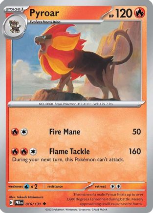 Pyroar (16/131) - SV Prismatic Evolutions - Uncommon