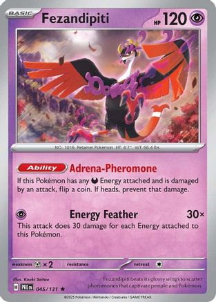 Fezandipiti (45/131) - SV Prismatic Evolutions Reverse Holofoil - Rare