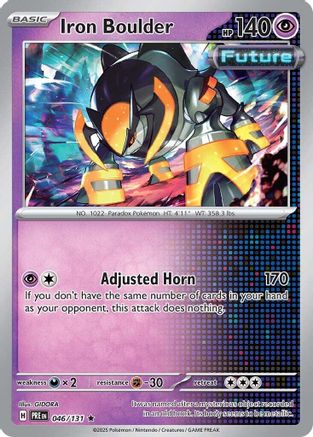 Iron Boulder (46/131) - SV Prismatic Evolutions Reverse Holofoil - Rare