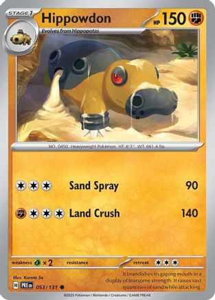 Hippowdon (53/131) - SV Prismatic Evolutions - Common
