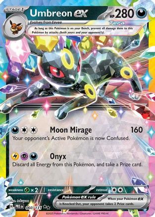 Umbreon ex (60/131) - SV Prismatic Evolutions Holofoil - Double Rare