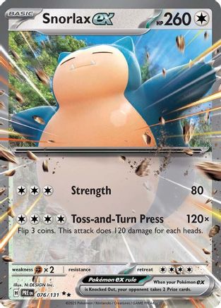 Snorlax ex (76/131) - SV Prismatic Evolutions Holofoil - Double Rare