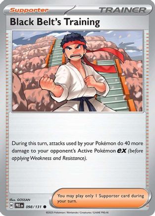 Black Belt's Training (98/131) - SV Prismatic Evolutions Reverse Holofoil - Common
