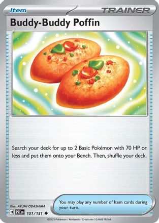 Buddy-Buddy Poffin (101/131) - SV Prismatic Evolutions Reverse Holofoil - Uncommon