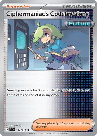 Ciphermaniac's Codebreaking (104/131) - SV Prismatic Evolutions - Uncommon