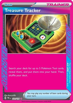 Treasure Tracker (131/131) - SV Prismatic Evolutions Holofoil - ACE SPEC Rare
