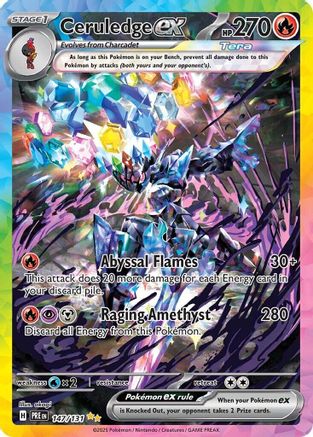 Ceruledge ex (147/131) - SV Prismatic Evolutions Holofoil - Special Illustration Rare