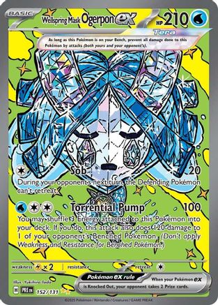 Wellspring Mask Ogerpon ex (152/131) - SV Prismatic Evolutions Holofoil - Special Illustration Rare