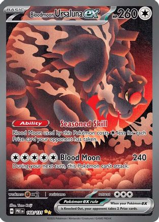 Bloodmoon Ursaluna ex (168/131) - SV Prismatic Evolutions Holofoil - Special Illustration Rare