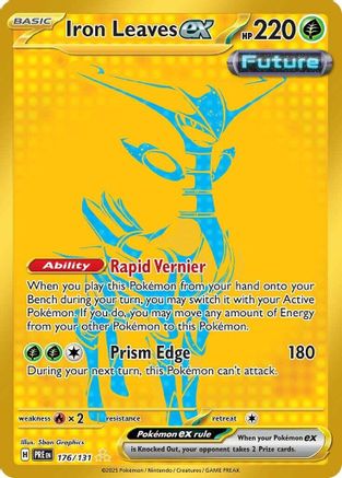 Iron Leaves ex (176/131) - SV Prismatic Evolutions Holofoil - Hyper Rare