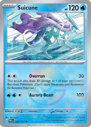 Suicune (Poke Ball Pattern) (24/131) - SV Prismatic Evolutions Holofoil - Uncommon