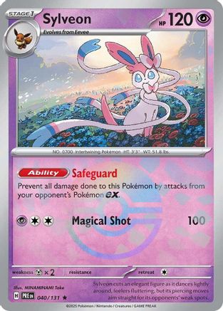 Sylveon (Poke Ball Pattern) (40/131) - SV Prismatic Evolutions Holofoil - Rare
