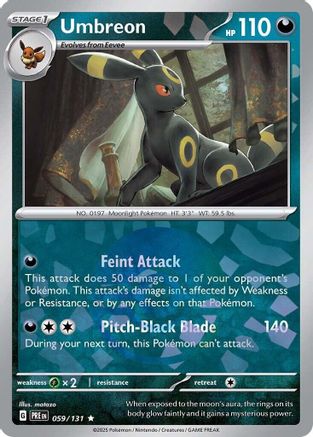 Umbreon (Poke Ball Pattern) (59/131) - SV Prismatic Evolutions Holofoil - Rare