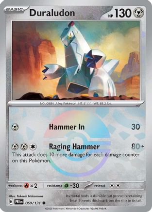 Duraludon (Poke Ball Pattern) (69/131) - SV Prismatic Evolutions Holofoil - Common