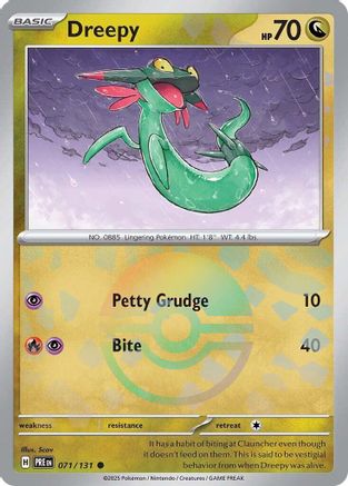 Dreepy (Poke Ball Pattern) 071/131 - SV Prismatic Evolutions Holofoil - Common