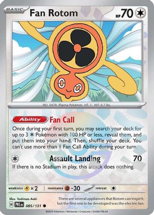 Fan Rotom (Poke Ball Pattern) 085/131 - SV Prismatic Evolutions Holofoil - Common