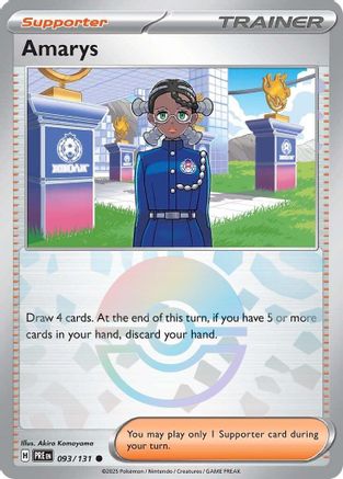 Amarys (Poke Ball Pattern) (93/131) - SV Prismatic Evolutions Holofoil - Common